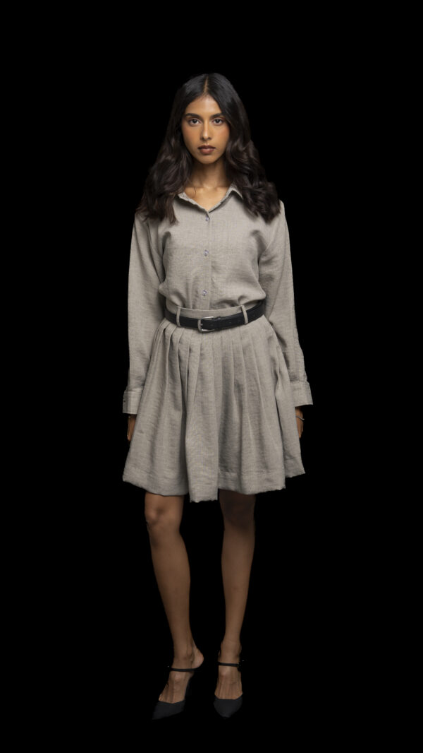 Grey skirt set